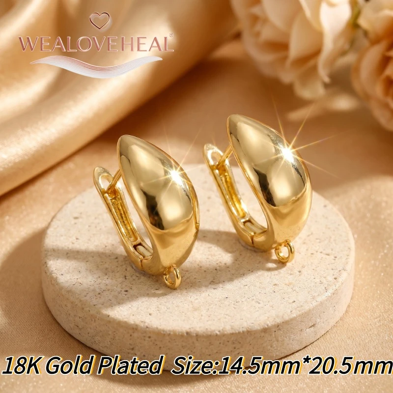 schmuckherstellung zubehör，Modische 18K Gold/Rhodium plattierte Infinity-Ohrringverschlüsse, Messing-Pavé-CZ-Stab-Ohrhaken für DIY-Schmuckherstellung – Detail 25