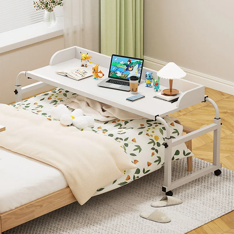Bed End Table Adjustable Extendable Lifting Computer Desk Two Person Bedroom Mobile Computer Table Desks Study Desk Bed Table