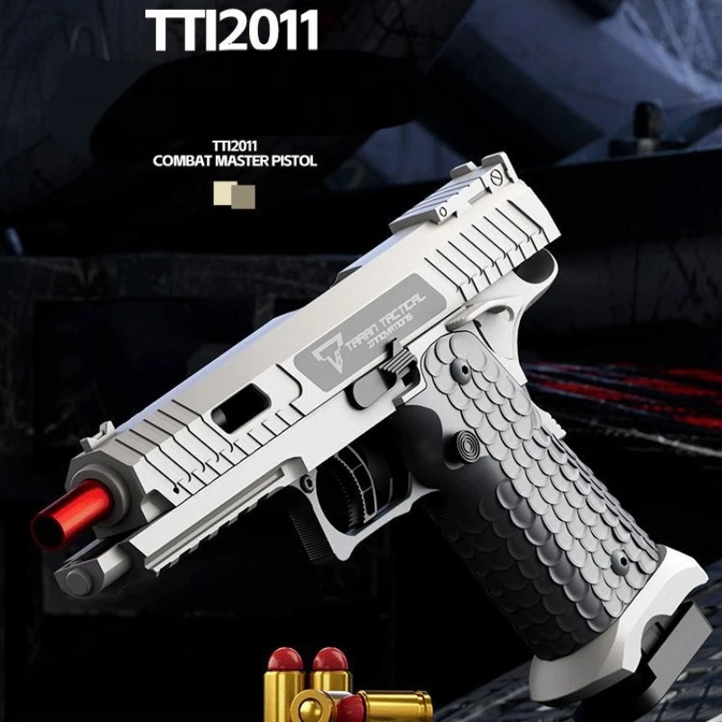 Children's Toy Gun G17 Automatic Shell Throwing Soft Bullet Gun 1911 Empty Hanging Glock Simulation Boy Toy Gift