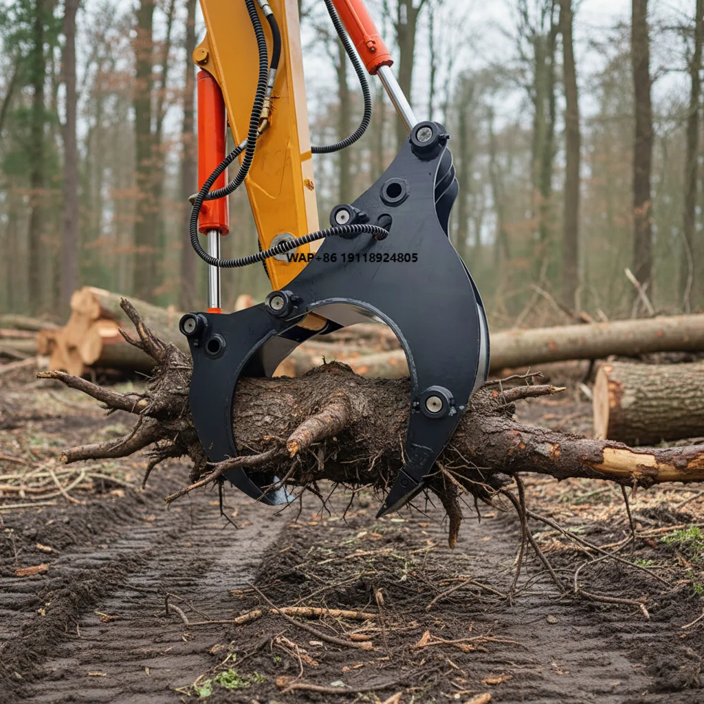 18 20 Ton Excavator Attachment 22 23 25 Ton Stump Root Puller  Digging and Transplanting Machine with CE