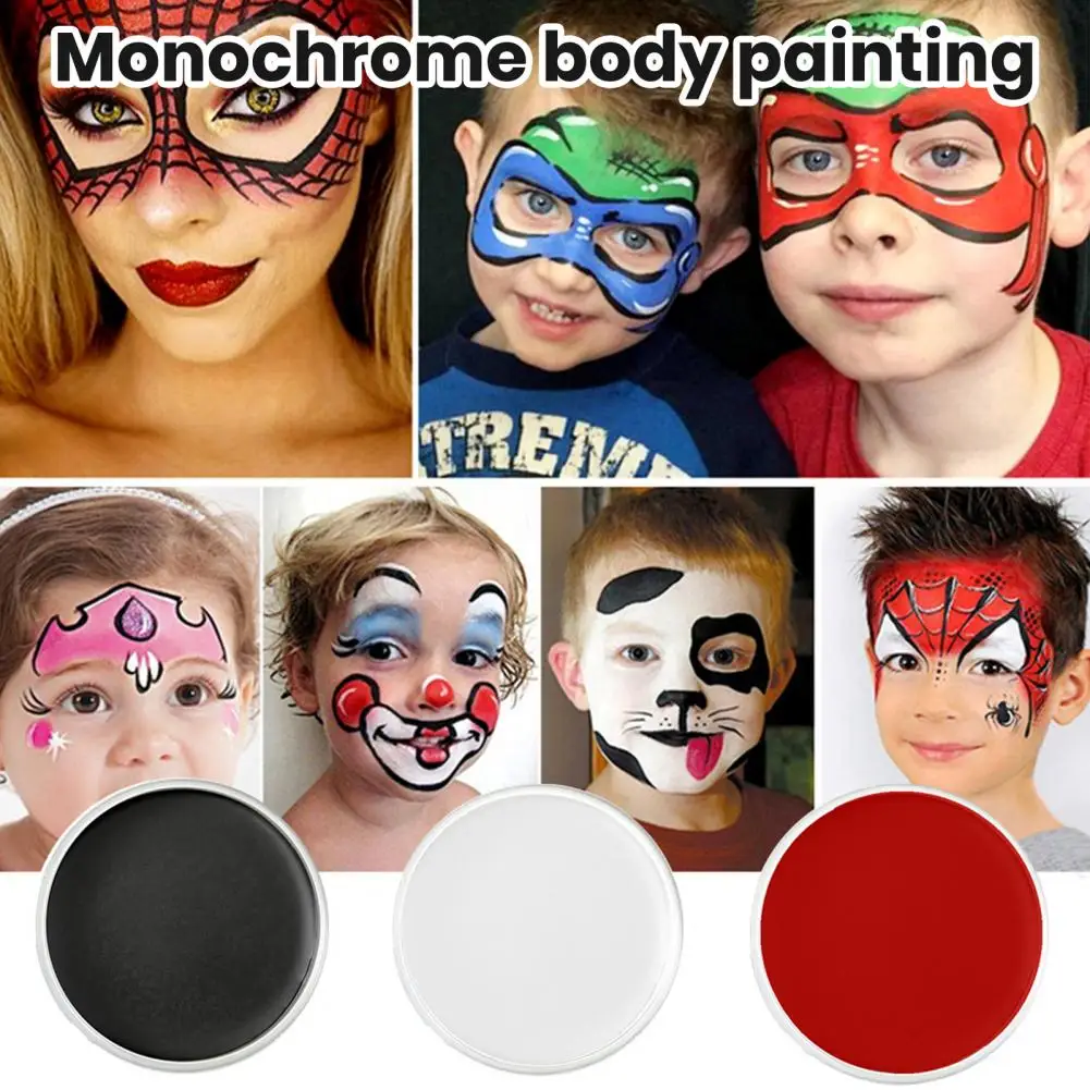 Water-proof With Make Up Brush Painting Pigment Face Makeup Eye Liner Oil Painting Art Face Painting Body Paint Red/White/Black