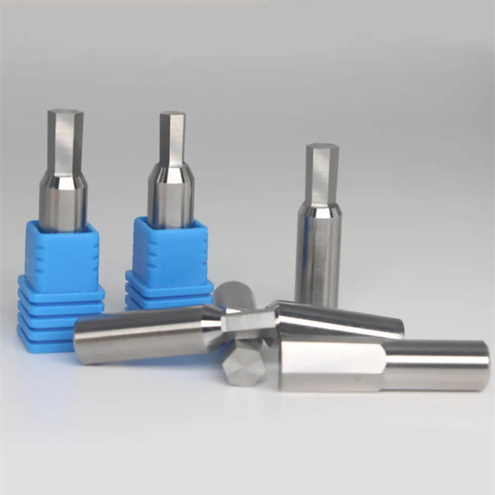 8mm 16mm Shank CNC HSS Inner Hexagon Rotary Broaching Punch Head Hex Rolling Burnishing Head Tool