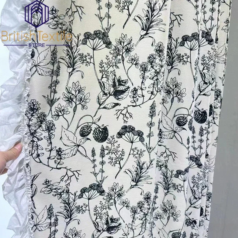 

Living Room Bedroom French Curtains for Living Room Chenille Pine Cone Jacquard Fabric Blackout Window Decoration White Gauze