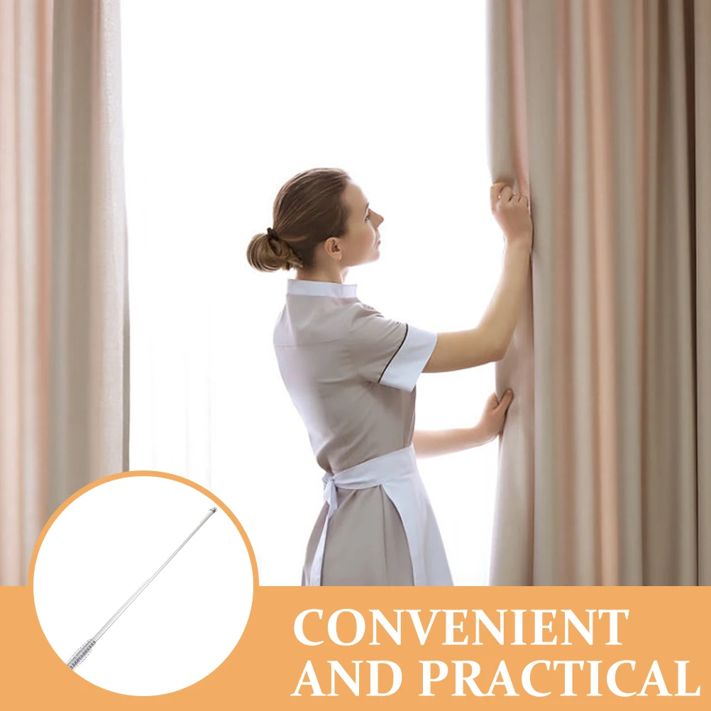 

Curtain Track Rod 60cm Aluminum Manual Sliding Lightweight Drapery Pull W Modern Curtain Stick Hardware