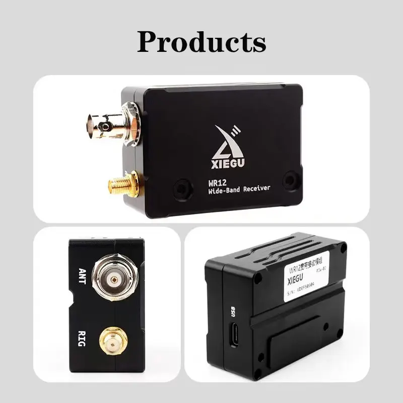 XIEGU WR12 استقبال النطاق العريض 54-1000 ميجا هرتز X6200 وحدة توسيع راديو الموجات القصيرة