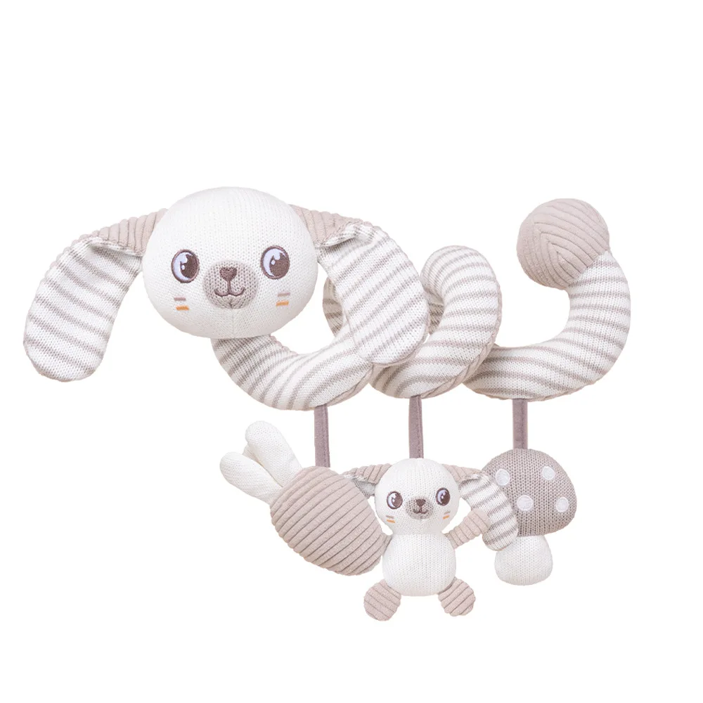 Seggiolino auto per bambini Giocattolo Attività Peluche a spirale Appeso Avvolgente Carrozzina Passeggino Passeggino Giocattolo sensoriale per l'educazione precoce per il regalo del bambino