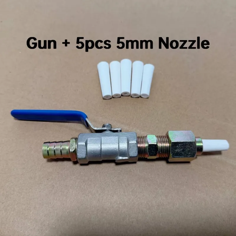 Valve Type Sandblasting Gun Nozzle, Air Sand Blast Tip for 5 Gallon Sandblast Tank Rust Removal