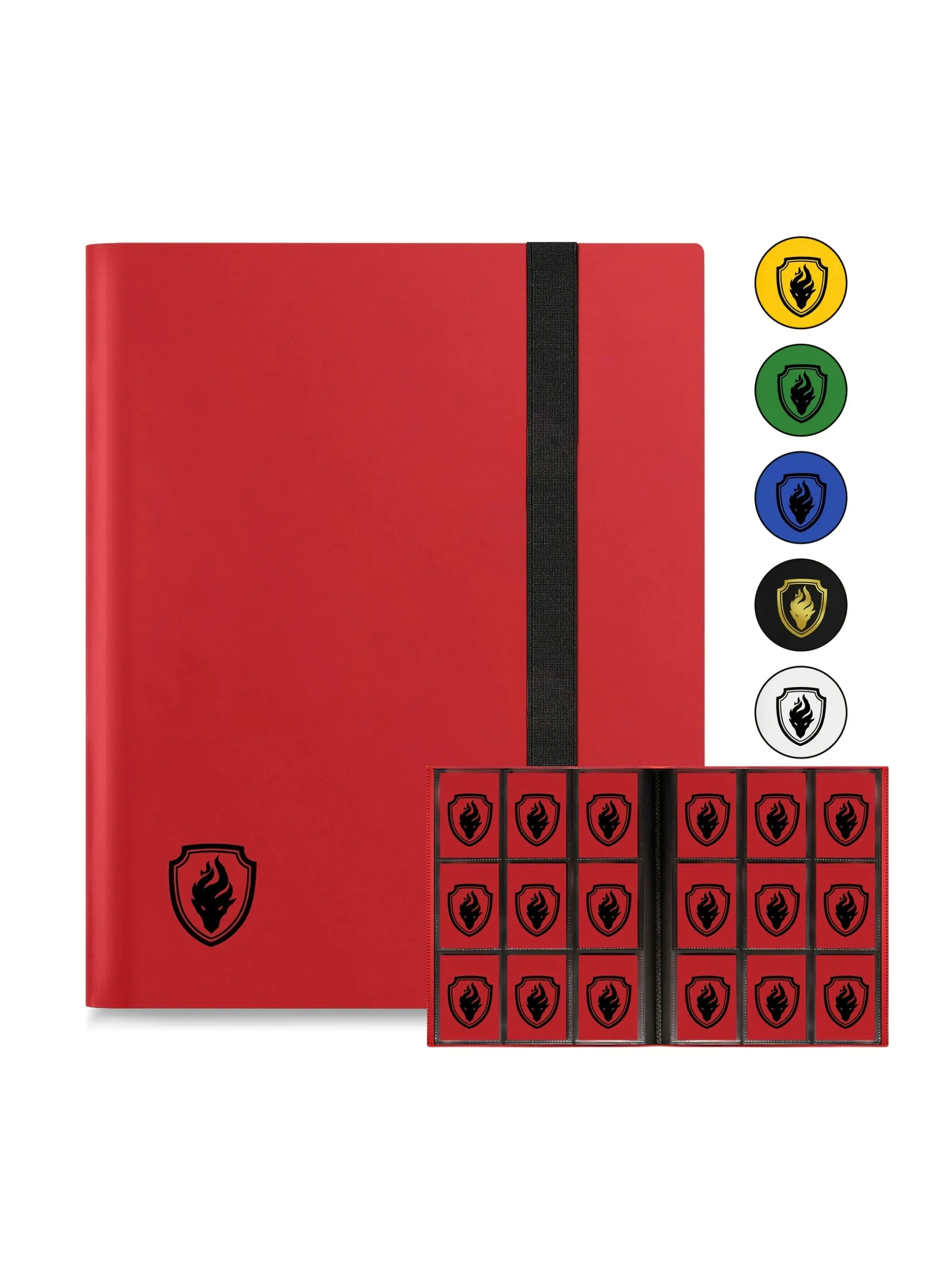 9-Fach Sammelkarten-Ordner für 360 Karten, Elegantes Seiteneinsteck-Kartenalbum, Robuster Kartensammelordner für TCG – Detail 3