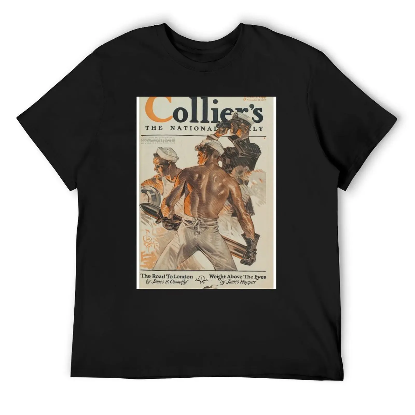 JC LEYENDECKER + Colliers Magazine 1917 -Extra High Resolution T-Shirt street wear workout shirts for men