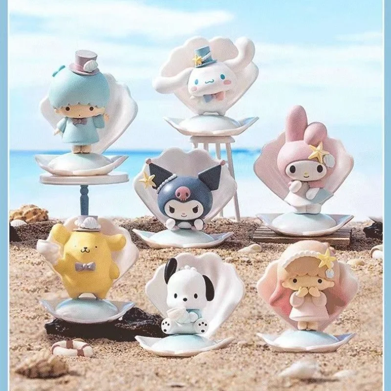 Kawaii Sanrio Kuromi Melody Doll Anime Characters Blind Box Cute Desk Figurines Perfect Gift Children's Toy Birthday Gift