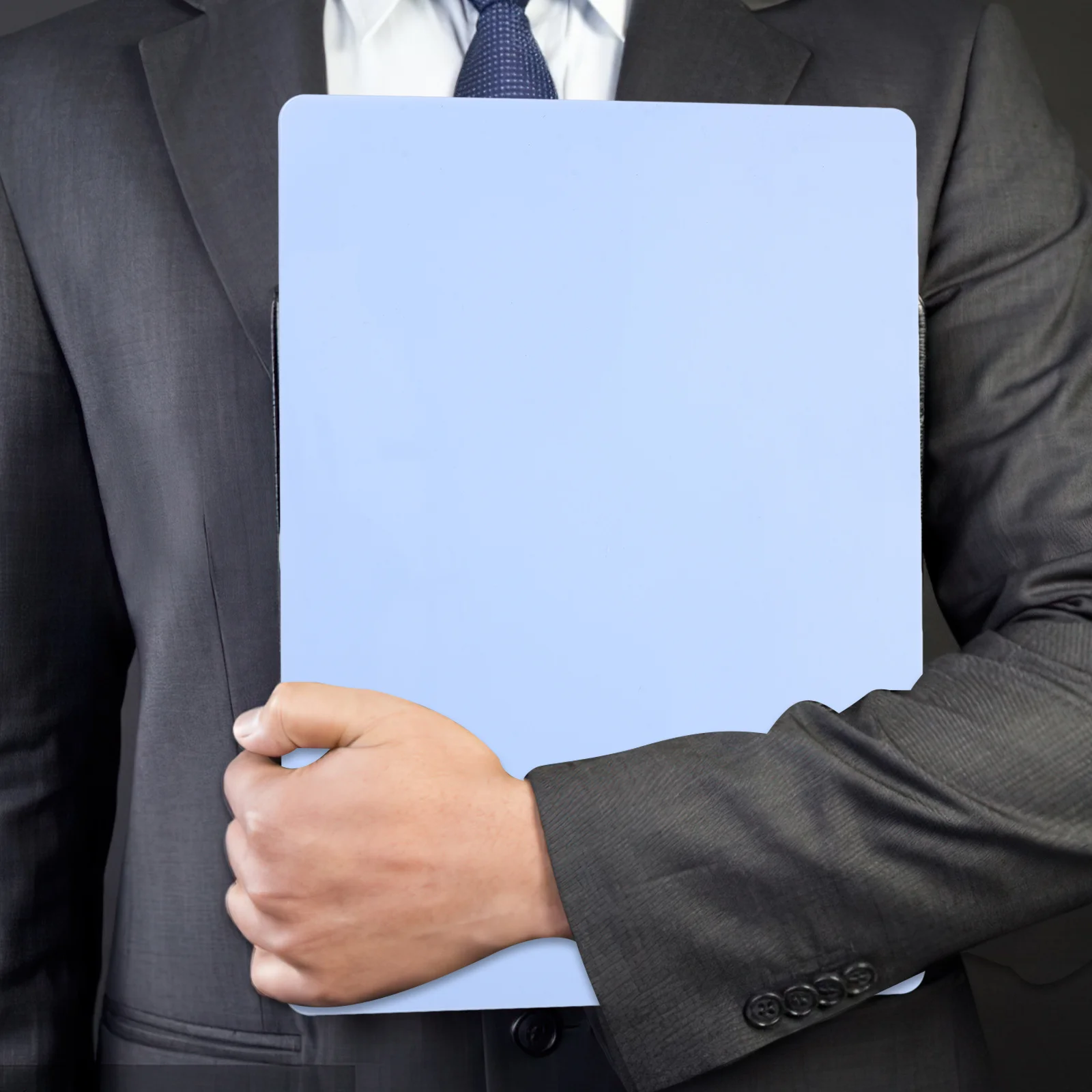 

File Boxes Plastic Storage Case Name Card Holder Photo Organizer Document Blue Documents