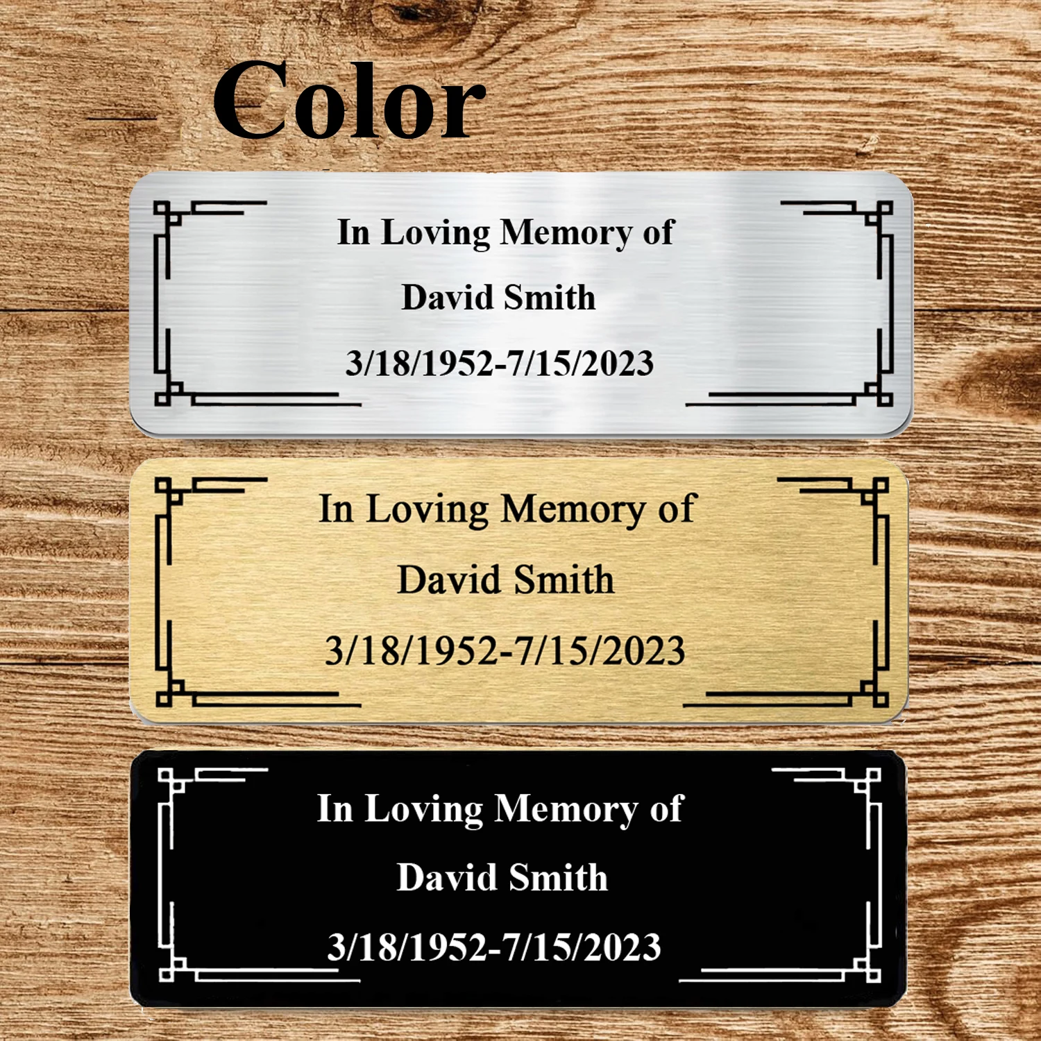 Personalized Engraved Name Plate 3