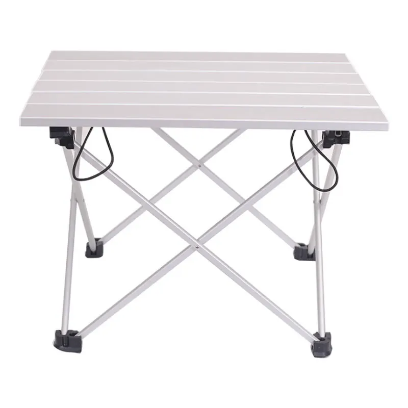 Durable Portable Aluminum Alloy Table Foldable Desk Table Outdoor Picnic Dining Table Desk Stool Size 56x42x40CM With Carry Bag