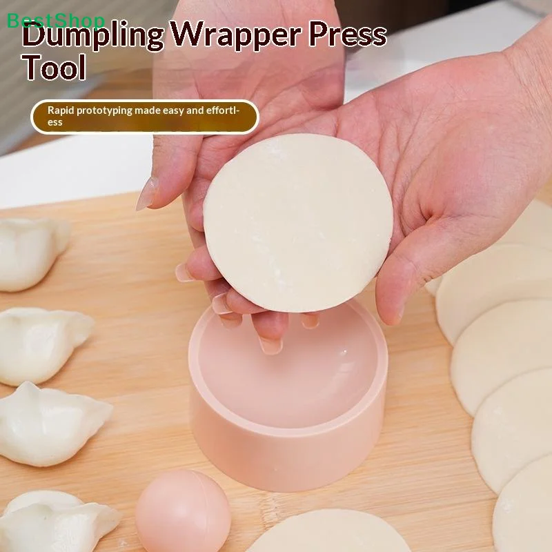 Dumpling Skin Maker Dough Press Wrapper Mold Round Shaped Creation Kitchen Essential Easy-Clean Reusable Cooking Tool DIY