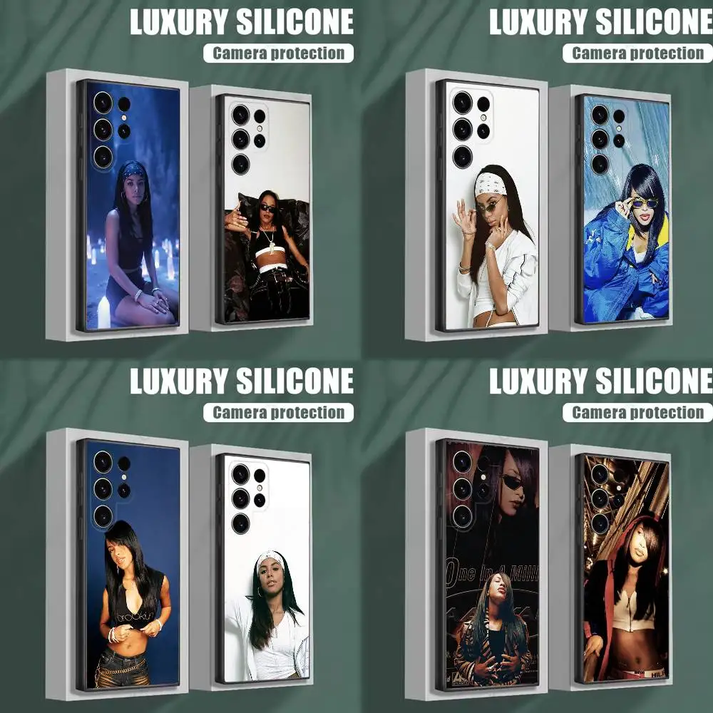 

Hip Hop Music A-Aaliyah Phone Case For Samsung S25,S24,S23,S22,S21,S20,S10,Ultra,Plus,Lite,FE,Soft Silicone Black Cover