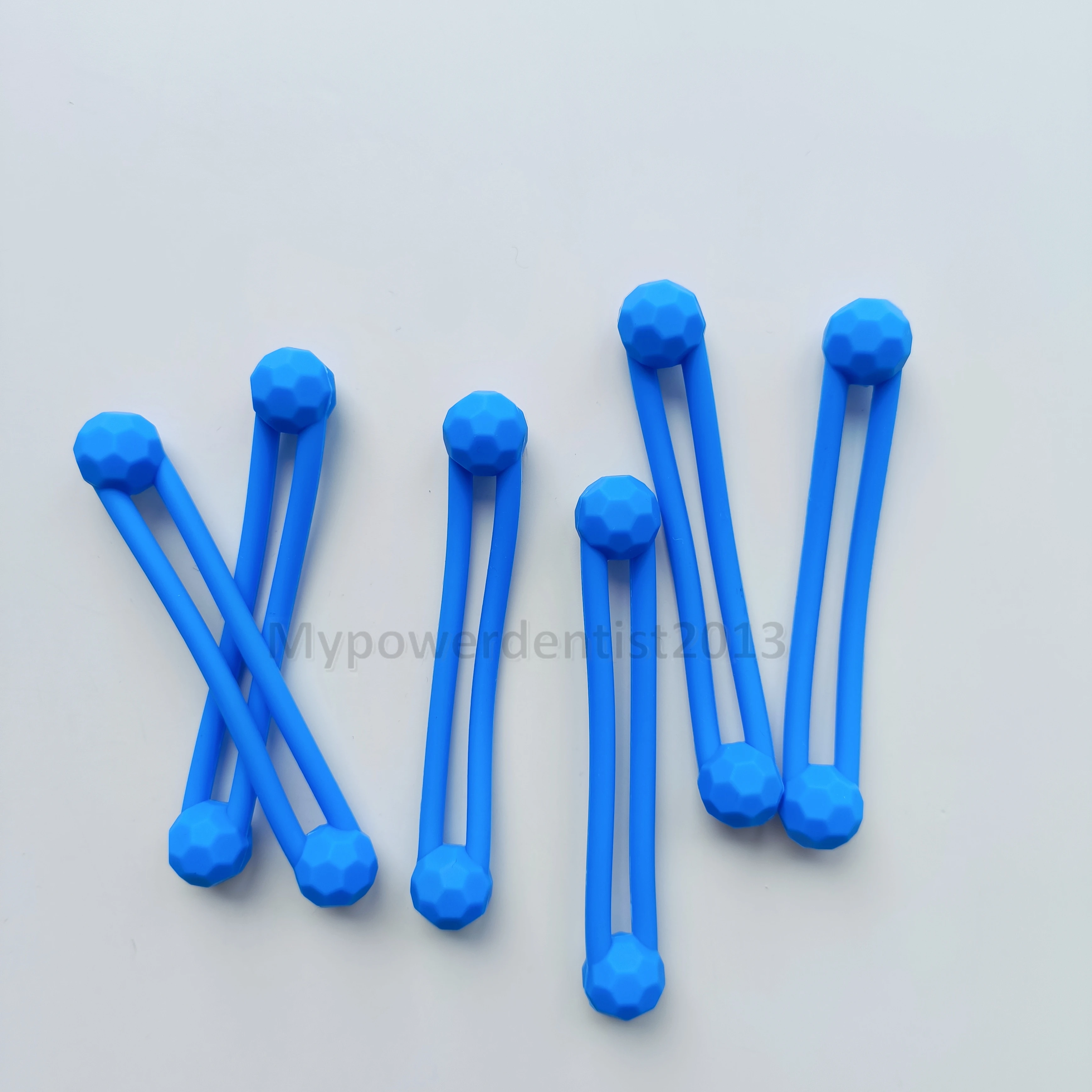 Dental Instrument Silicone Ties Autoclavable Bundling Color Code Blue 10cm