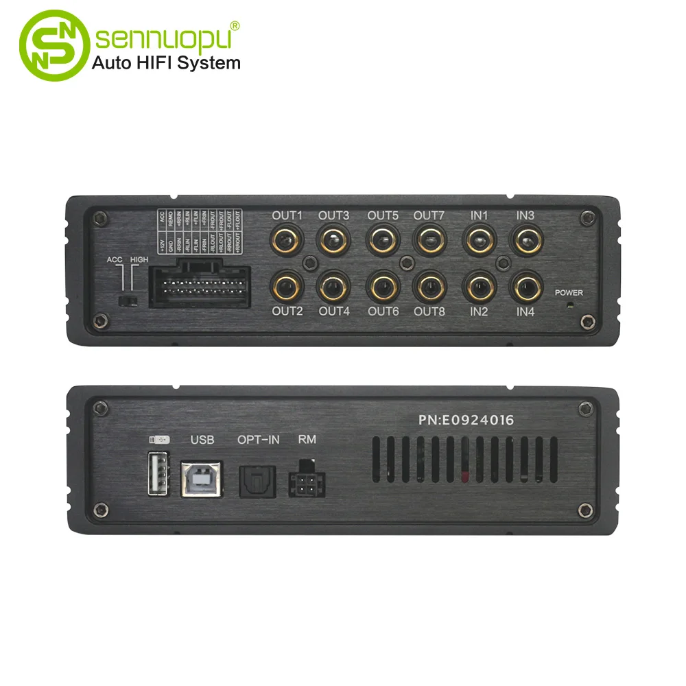 Sennuopu DS-M8 Car Audio 4 Ch Power Amplifier 8 Channel Dsp Processor Bluetooth Amp Equalizer Amplificador Automotivio Sound view 4