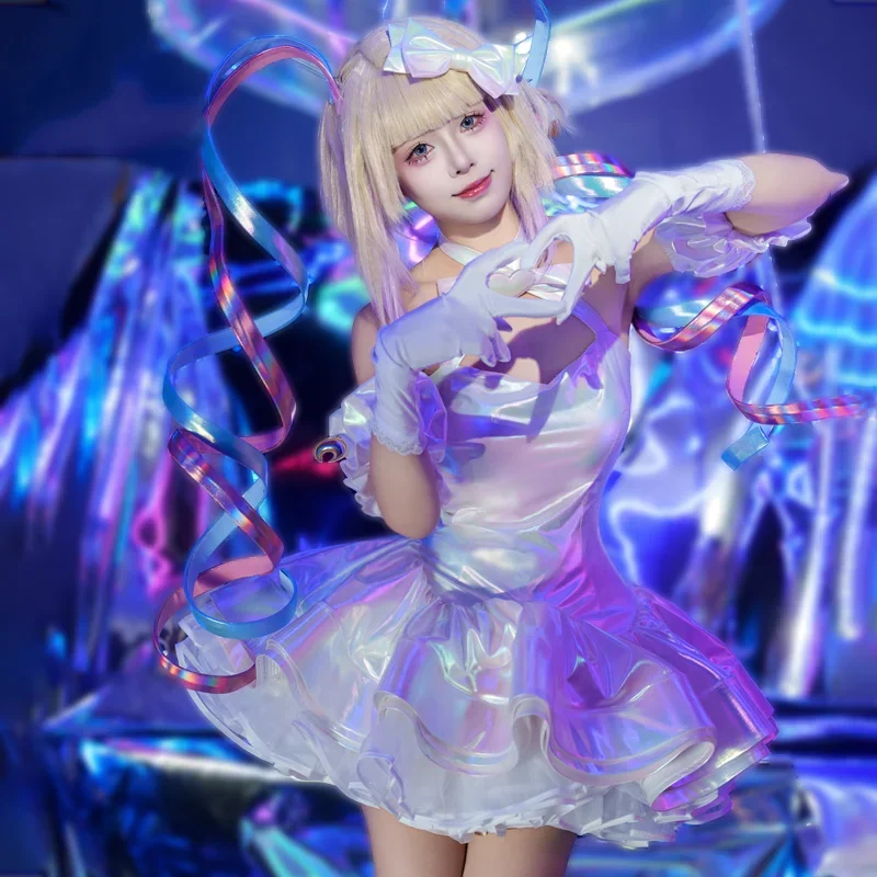 2025 لعبة المحتاجة فتاة جرعة زائدة المطر تأثيري حلي فتاة لوليتا غاسل فستان موحد حفلة تنكرية كرنفال ملابس للحفلات الزي