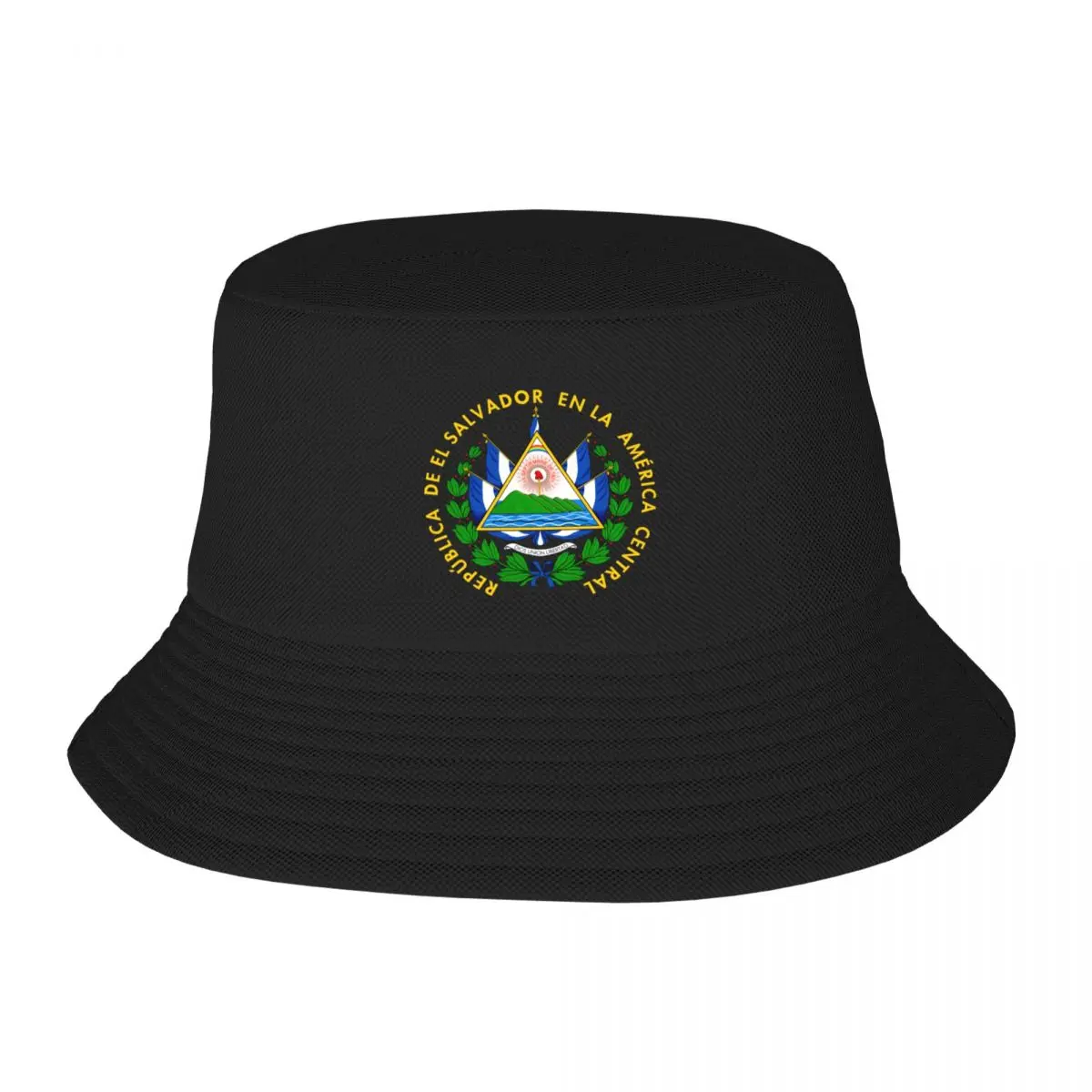 

New Coat of arms of El Salvador Bucket Hat Uv Protection Solar Hat cute birthday Cap Men's Women's