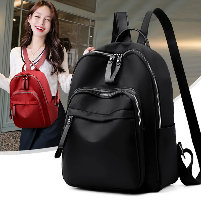 

iling White Waterproof Ox Cloth Double oulder Bag Women 2020 New Korean Sle Casual Bapa Internet Celebri Student
