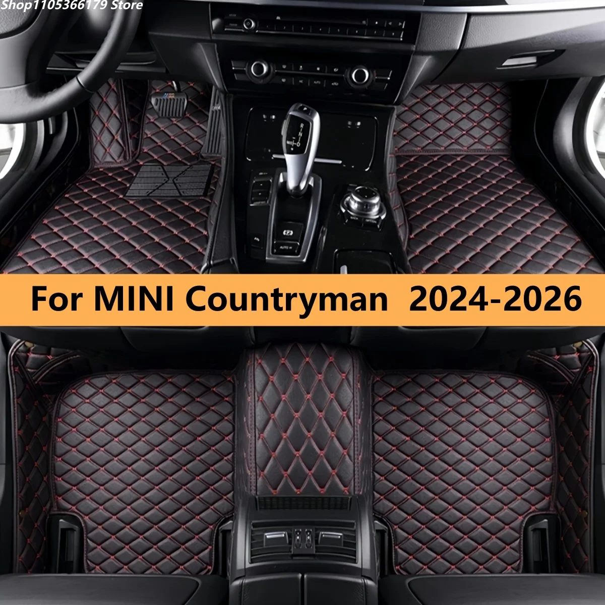 

Автомобильные коврики на заказ для MINI Countryman 2024 2025 2026, полный комплект, ковровые покрытия для пола автомобиля