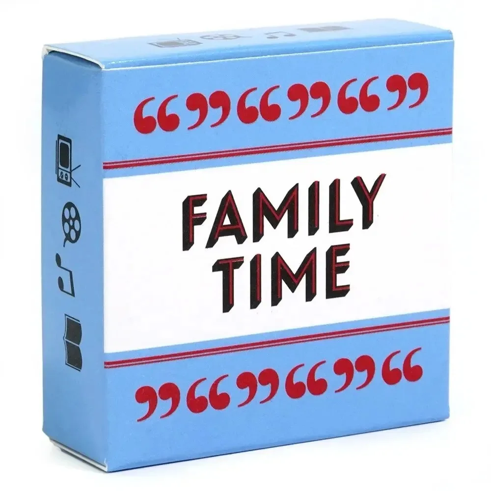 Juego de cartas de tiempo familiar de tamaño Mini para reuniones familiares, 50 tarjetas de conversación después de la cena, juegos de fiesta Borad