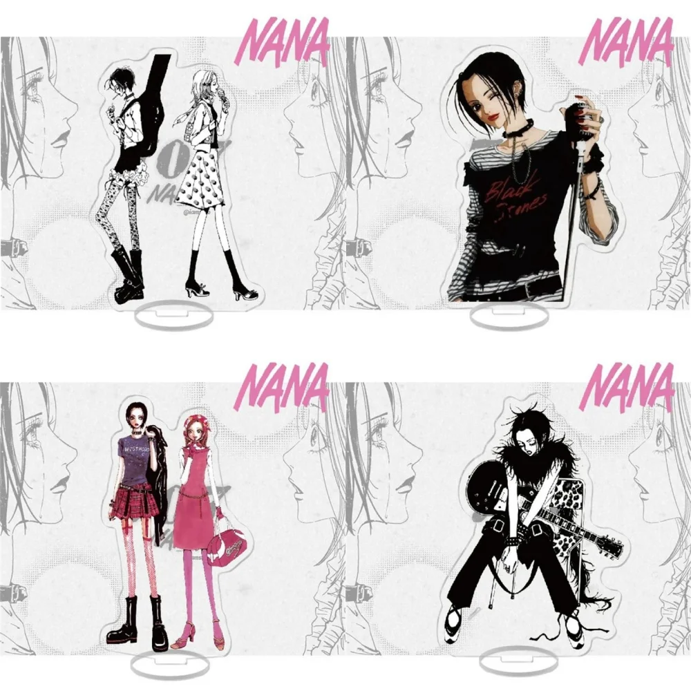 15cm New Anime NANA Black White Manga Acrylic Stand Oosaki Nana Komatsu Hachi Okazaki Shinichi Anime Keychain Desk Ornament