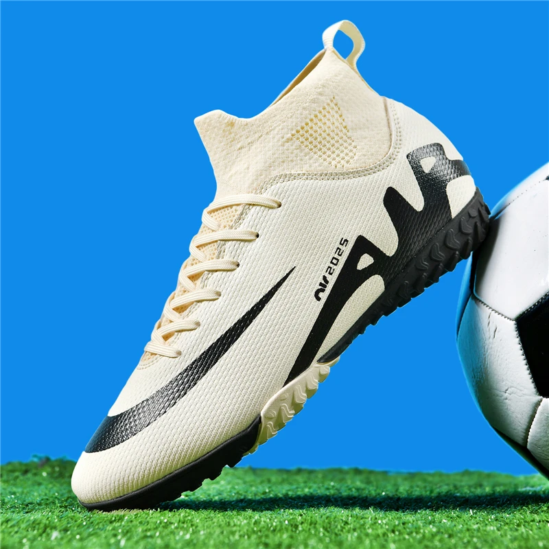 Professional New Men Soccer Shoes Boys Football Boots Ankle Non-Slip TF/FG Sneakers Match Comfortable Sports Shoes Unisex