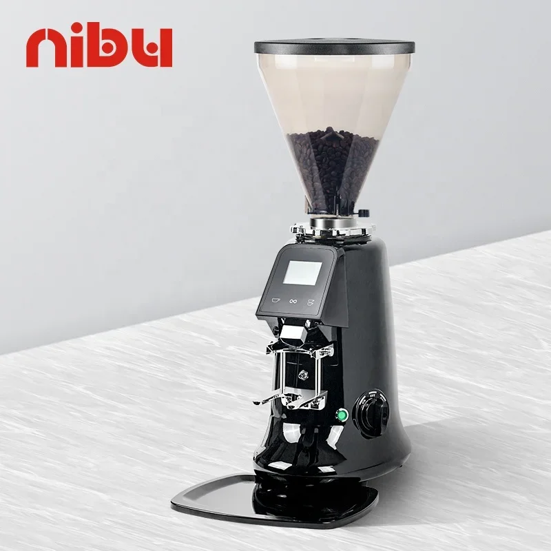 Nibu Automatic Espresso Grinding Machine Coffee Mill Aluminium Electric Grinder Coffee Grinder