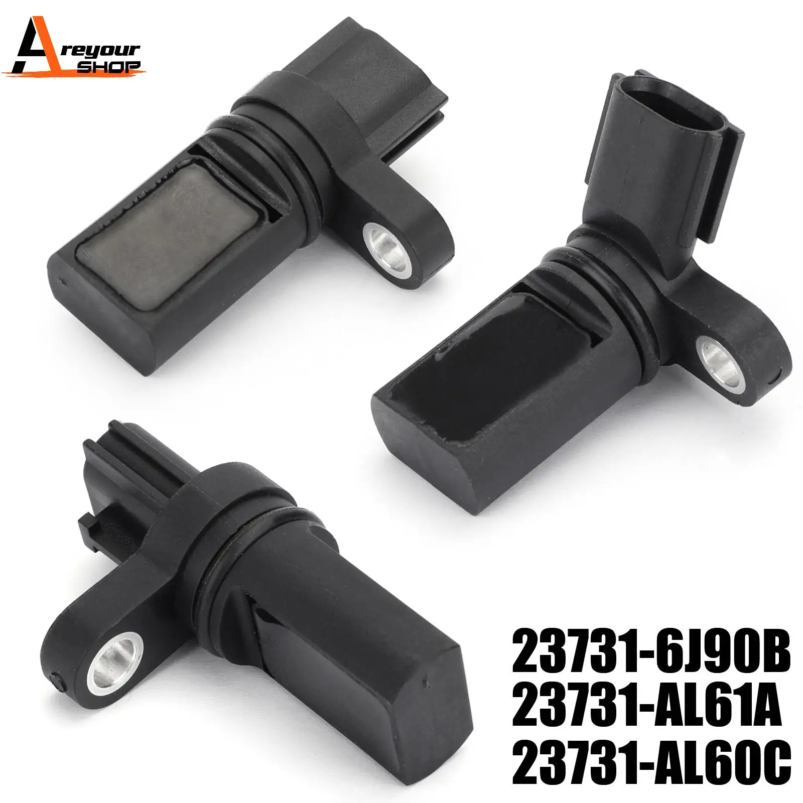 Areyourshop 3 Pcs Set Camshaft/Crankshaft Position Sensor Fits For Infiniti For Nissan 23731Al61A 23731-6J90B 23731-AL60C Car