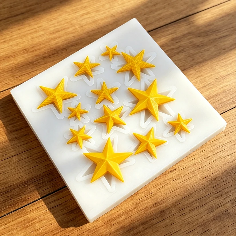 Star Silicone Sugarcraft Mold Chocolate Cupcake Baking Mold Fondant Cake Decorating Tools