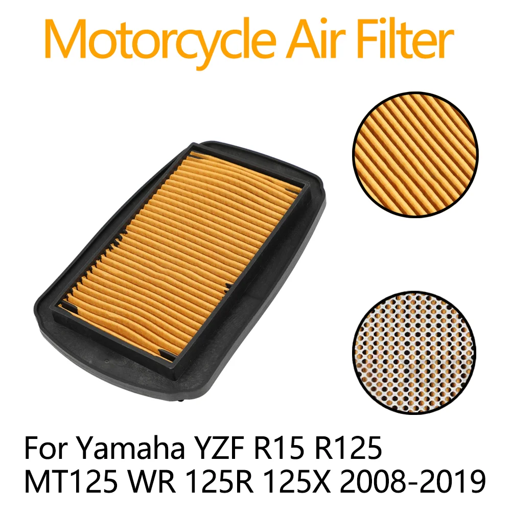 

For Yamaha YZF R15 R125 YZF-R15 YZF-R125 MT125 MT 125 WR125R WR125X WR 125R 125X 2008-2019 Motorcycle Air Filter Intake cleaner