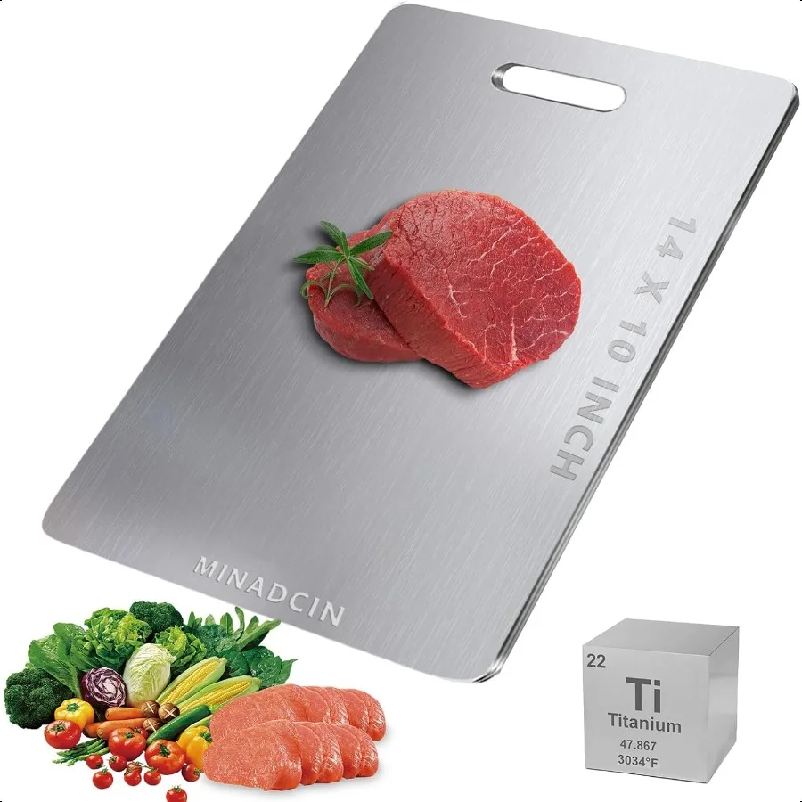 

Titanium Cutting Boards For Kitchen 100 Pure Cut Titanium Cutting Board Food Grade Quality Easy To Clean And Will Not Absorb Od