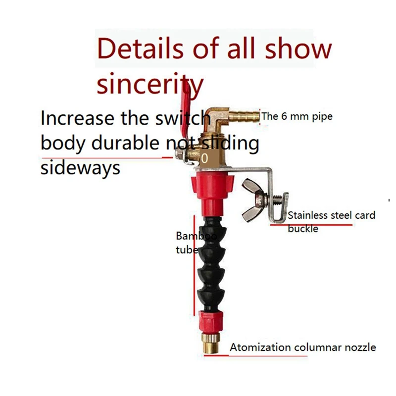 Dust Remover Water Sprayer System Nozzle Coolant Misting Dust-Proof For Marble Brick Tile Cutting Machine Angle Grinder