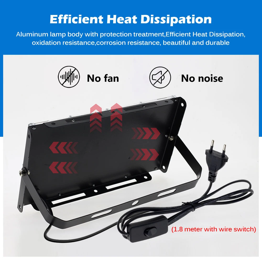 50 واط 100 واط LED الكاشف IP65 مقاوم للماء التيار المتناوب 220 فولت كشاف خارجي الأضواء RGB مهرجان اللون الديكور جدار الكاشف