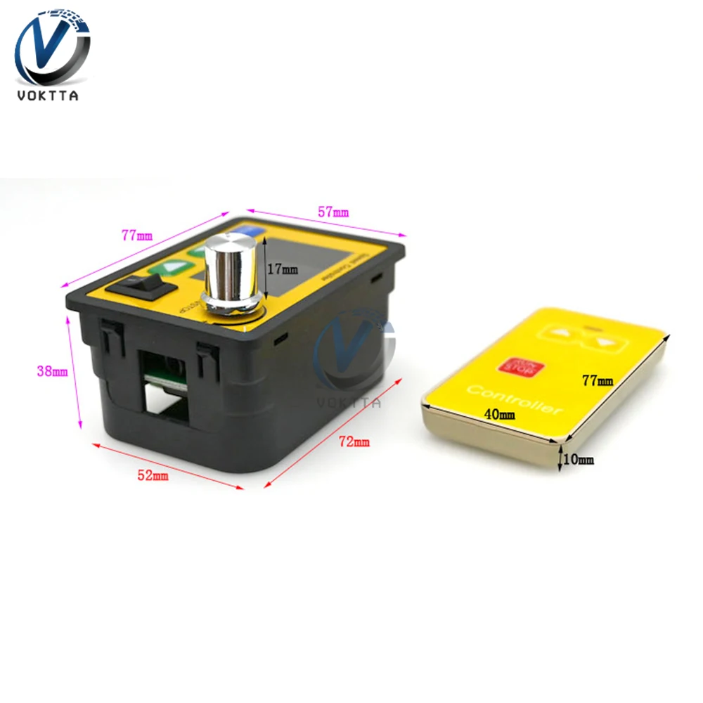 DC6-55V 30A regulator prędkości PWM bezprzewodowy pilot zdalnego sterowania, inteligentny regulator cyfrowy obrotomierz regulator silnika