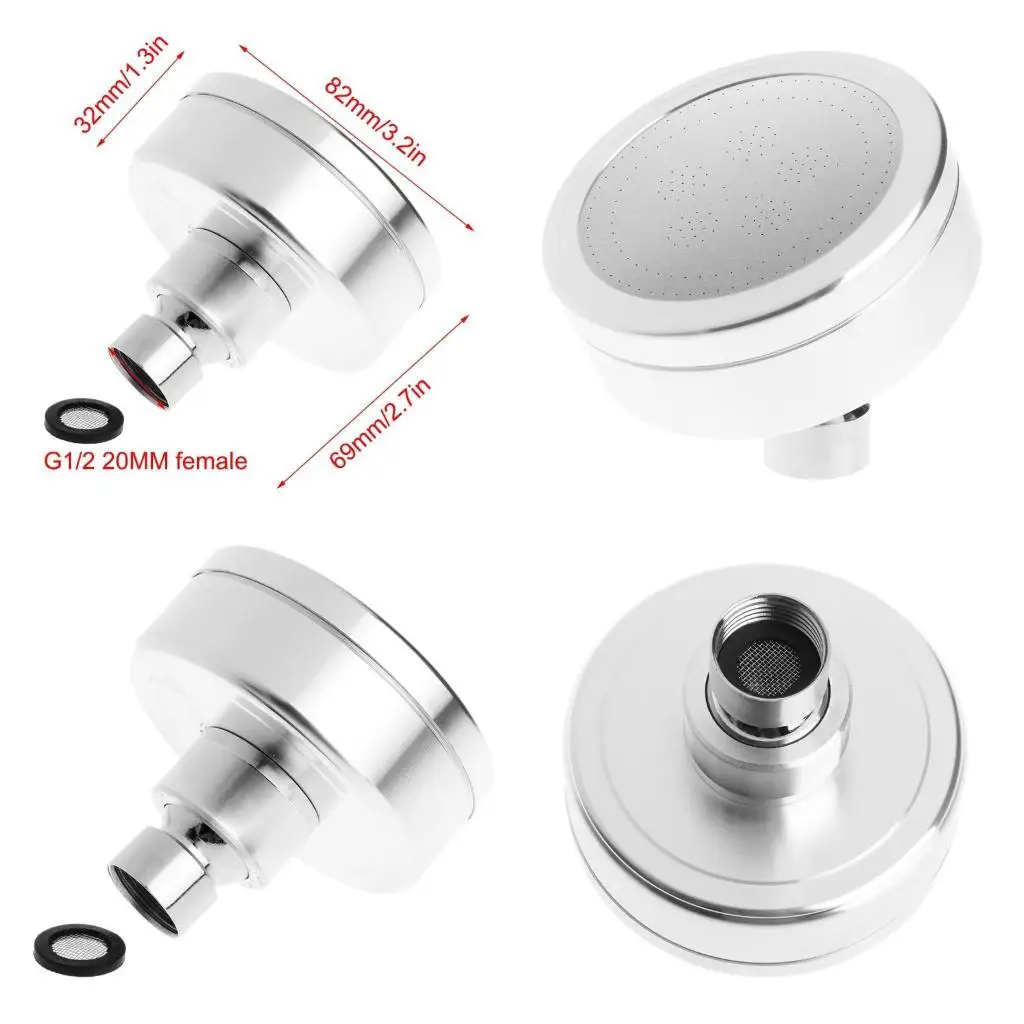 

652F Алюминиевый космический душ под давлением для насадки 3,2 дюйма, насадка для ванной комнаты, отеля Sprinkl