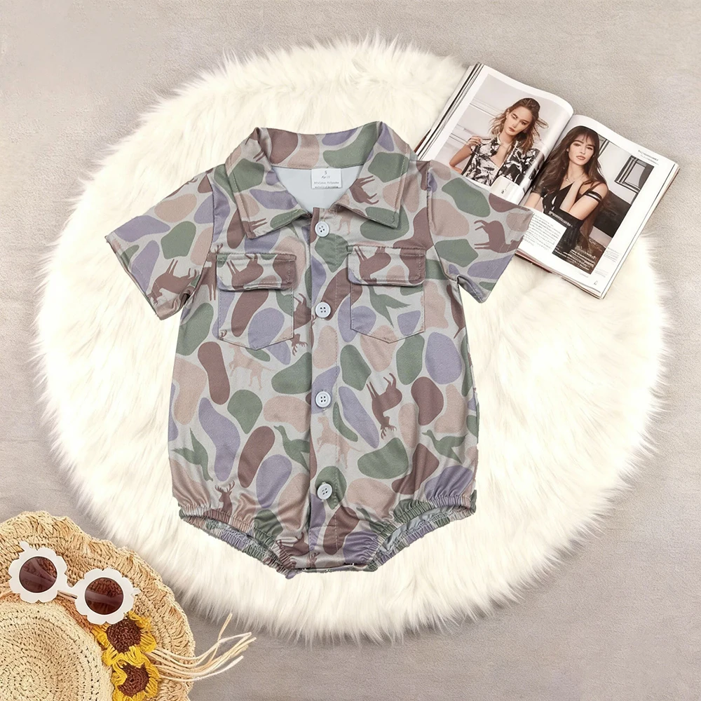 

НОВЫЕ детские комбинезоны RTS для мальчиков с камуфляжным принтом (утки, собаки, олени), карманами и пуговицами, для охоты