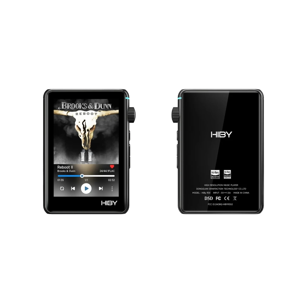 HiBy R3 II 2025 / R3 Gen 2 Muziekspeler Bluetooth 5.1 WiFi MQA16X DSD256 Web Radio USB Audio Dongle DAC X1600E ES9219C 3.2''