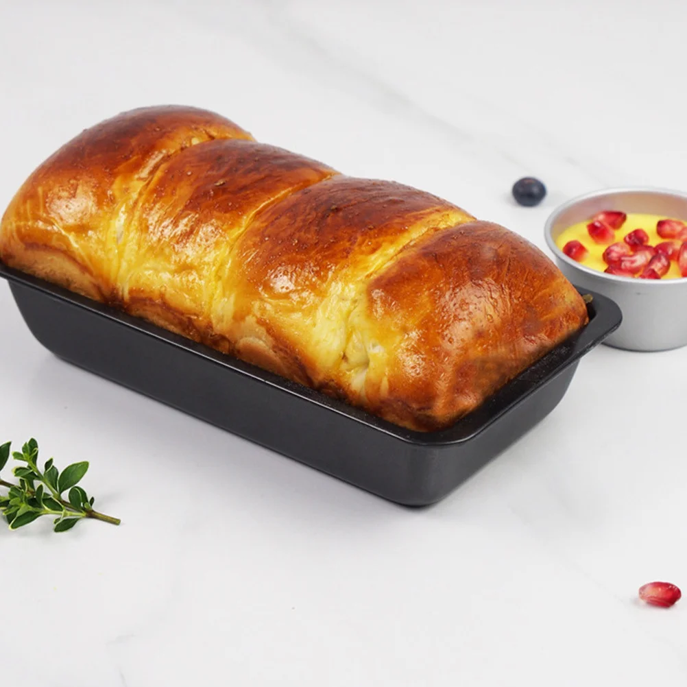 

5pcs 6 Inches Rectangular Non-Stick Carbon Steel Cake Mold Pan Baking Bread Layer Cheesecake Coffee Cornbread Home Kitchen