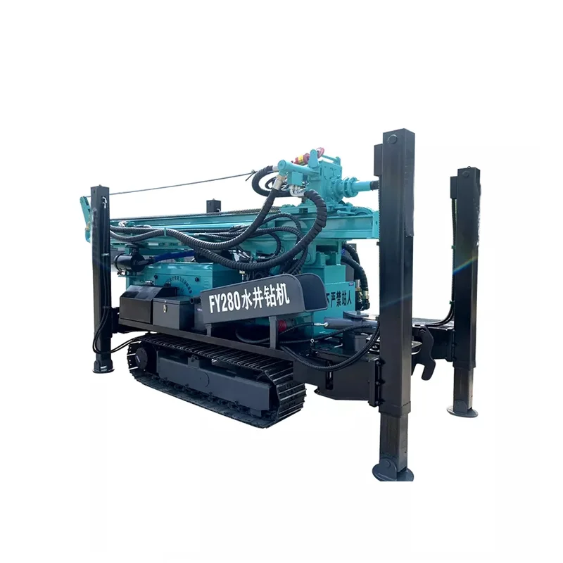 Fabricante pneumático de máquina de perfuração de poços de água profunda Equipamento de perfuração diesel totalmente hidráulico DTH