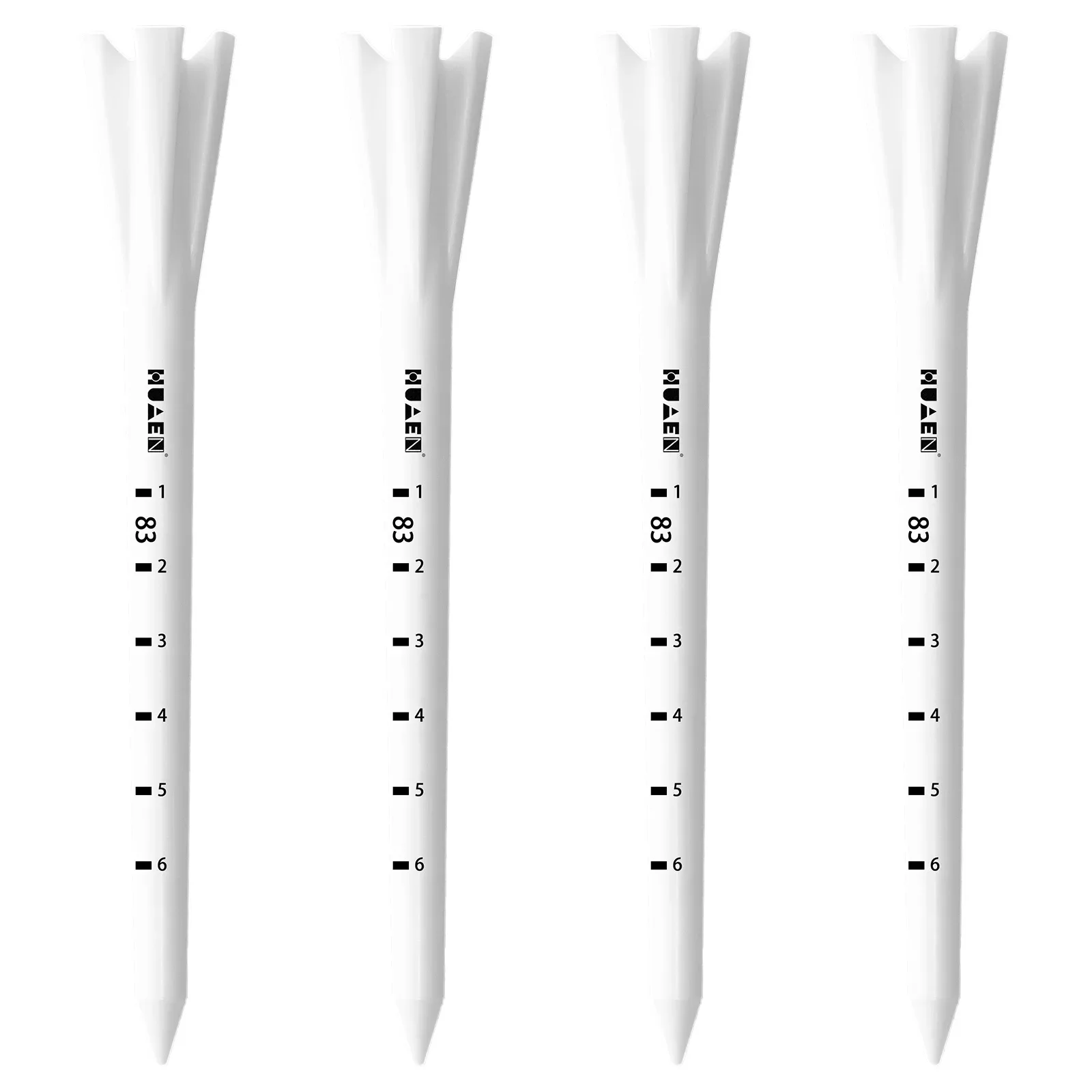 100pcs Premium Wooden Golf Tees with Height Markers - Non-slip Design for Perfect Ball Position Durable Golf Accessories