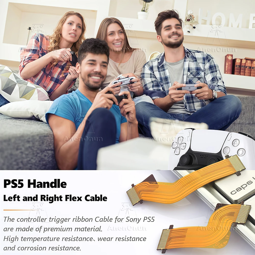 L2 L1 R2 R1 Flex Cable for PS5 BDM-010 Controller Replacement Parts Gamepad Left/Right Trigger Button Ribbon Cable Repair Kit