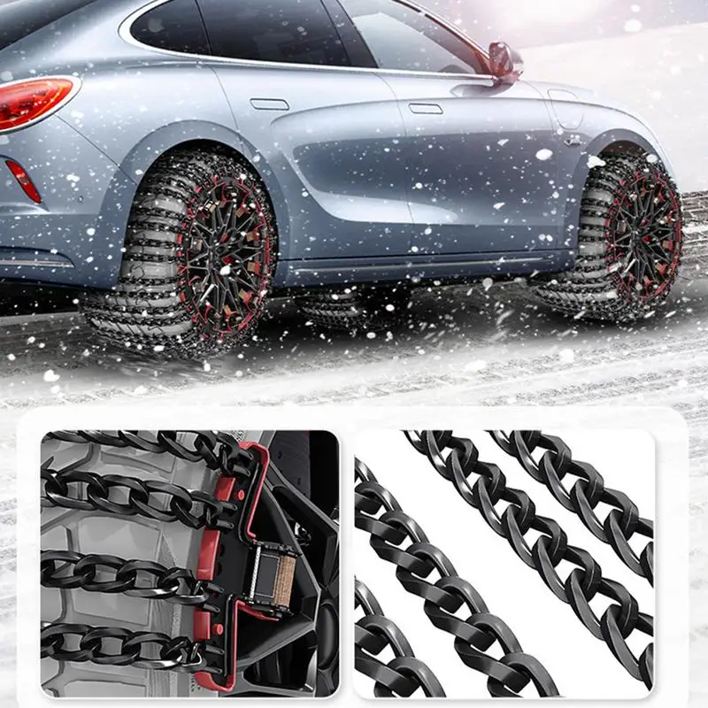 

Snow Chains Portable Reusable Adjustable Tire Traction Chain Snow Tire Chains Quick Easy Installation Tire Traction Chain Tire