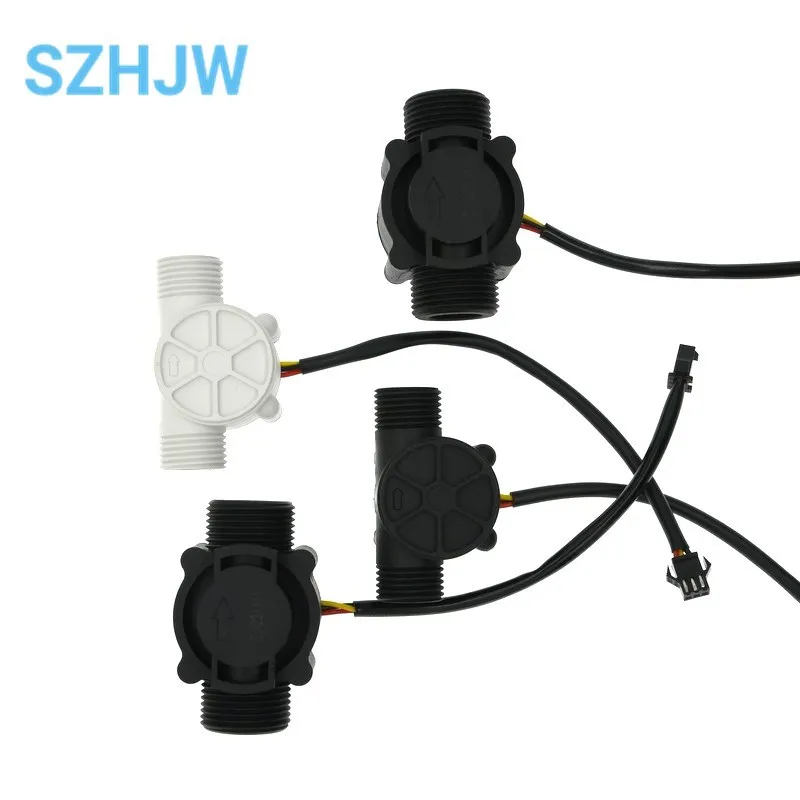 Water Flow Sensor 1-30L/min Hall Flowmeter Sensor Control Liquid Flowmeter Measure Instrument 2.0MPa YF-S201 for Arduino