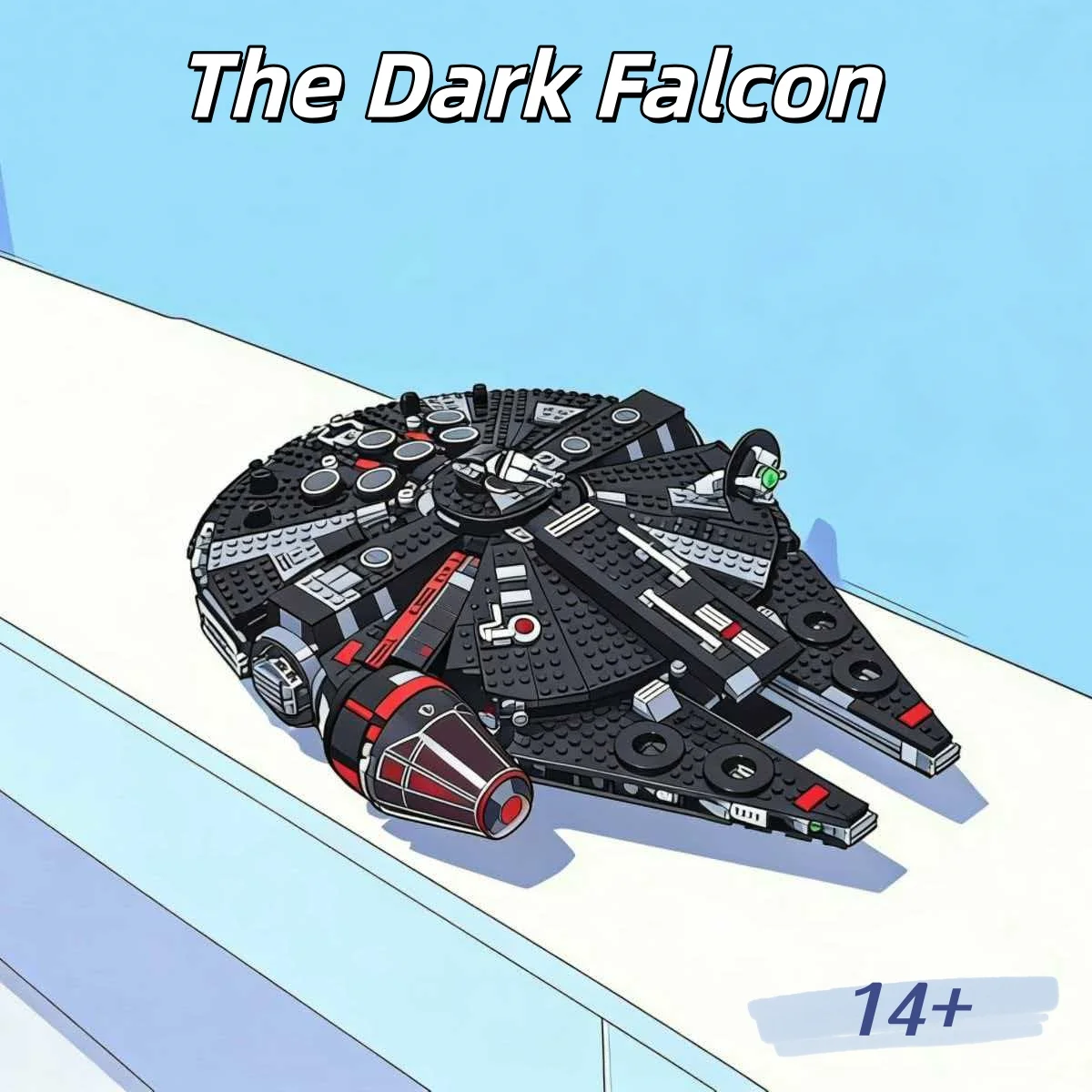 Nouveaux blocs de construction 75389 Black Falcon Millennium Collection Edition Spaceship DIY Building Blocks Model Set Toy Holiday Gift