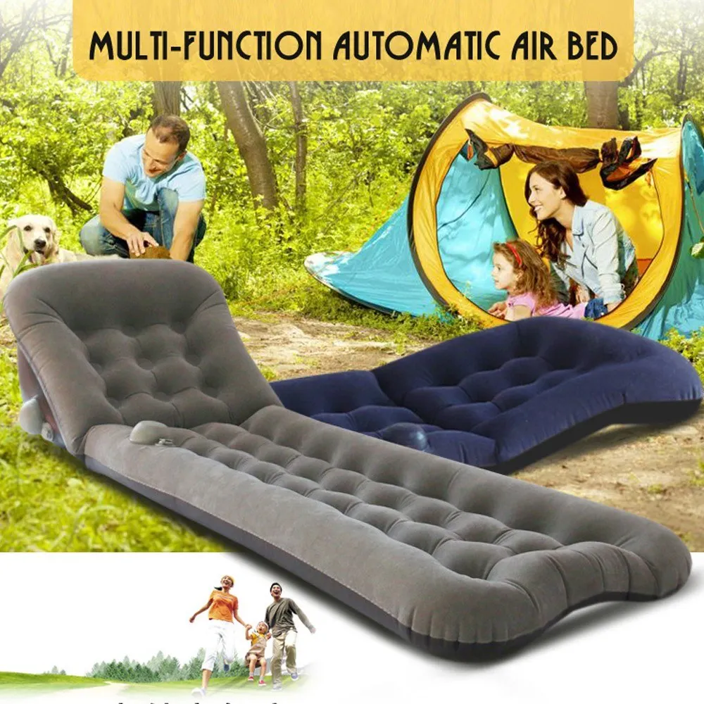 Automatic Air Mattress Car Camping Air Mattress Auto Sleeping Cusion Blow Up Bed Inflatable Travel Mattress Raised Airbed