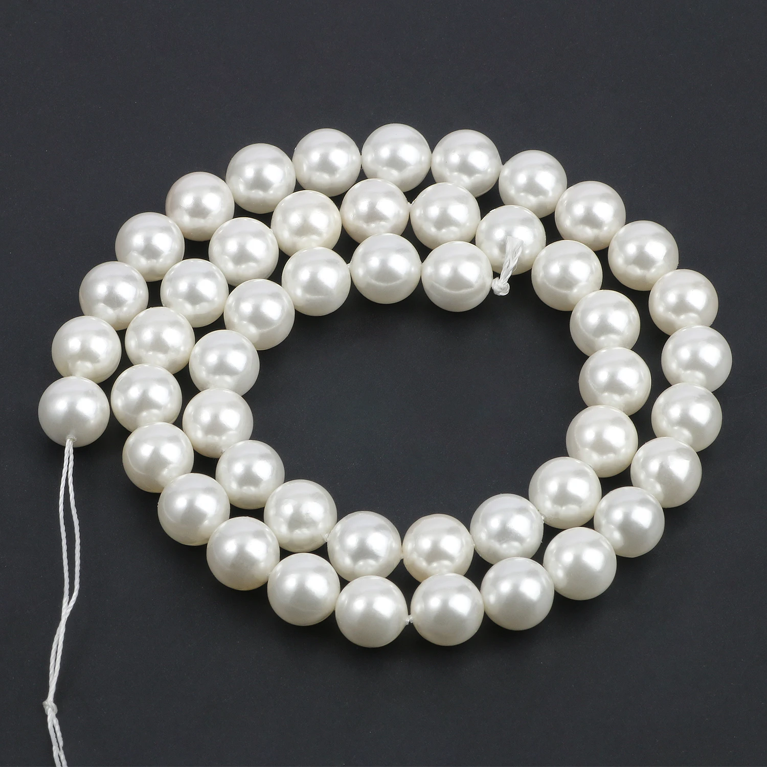 Natural Shell Mother of Pearls Beads Round Loose Spacer Beads for Jewelry Making DIY Bracelet Necklace Accessories 6 8 10mm