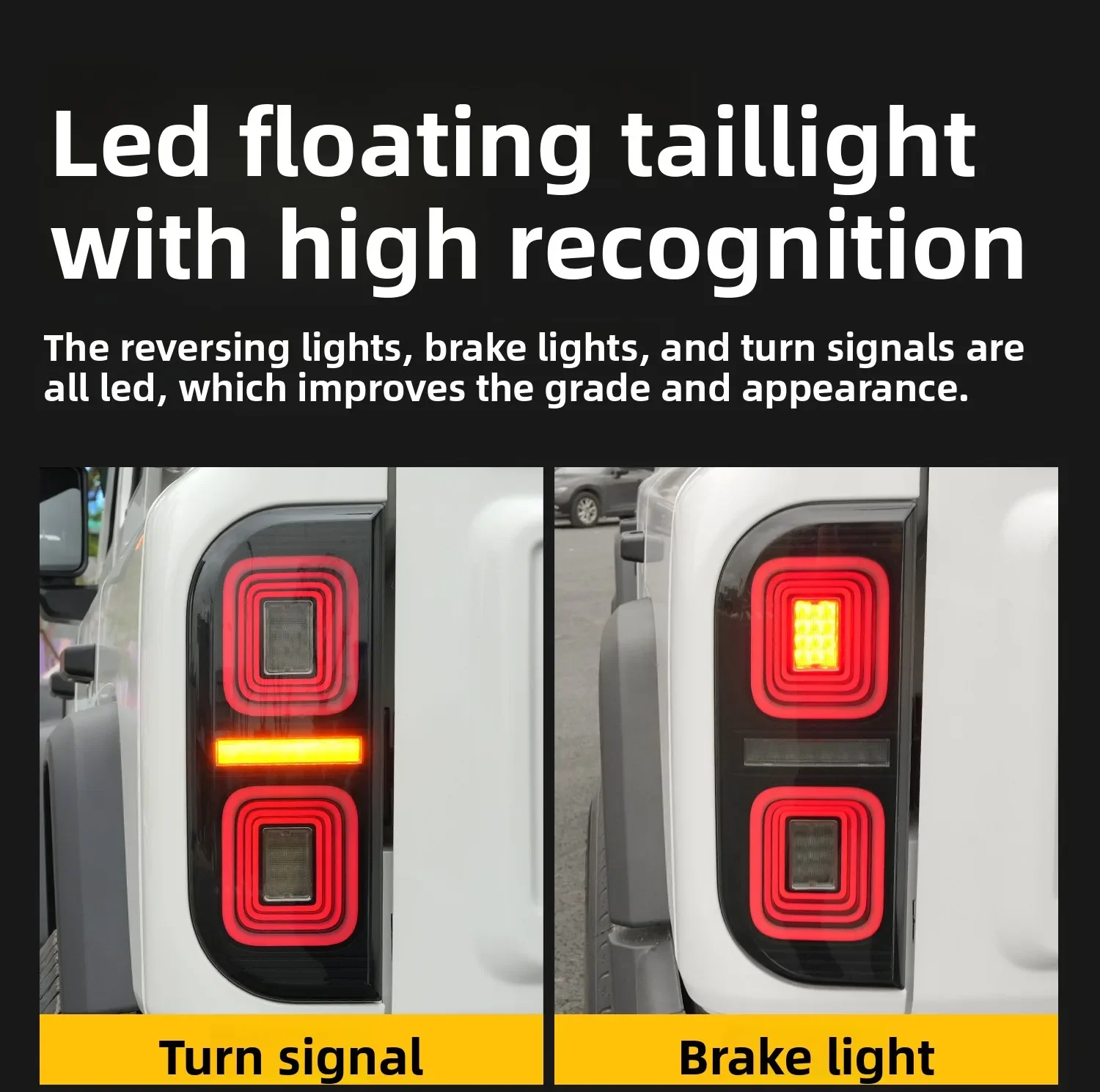 For BAW 212 T01 2024 2025 Led Suspended Tail Light Dynamic Turn Signal Driving Brake Reverse Light DRL Tail Lamp Accessories detail image 4