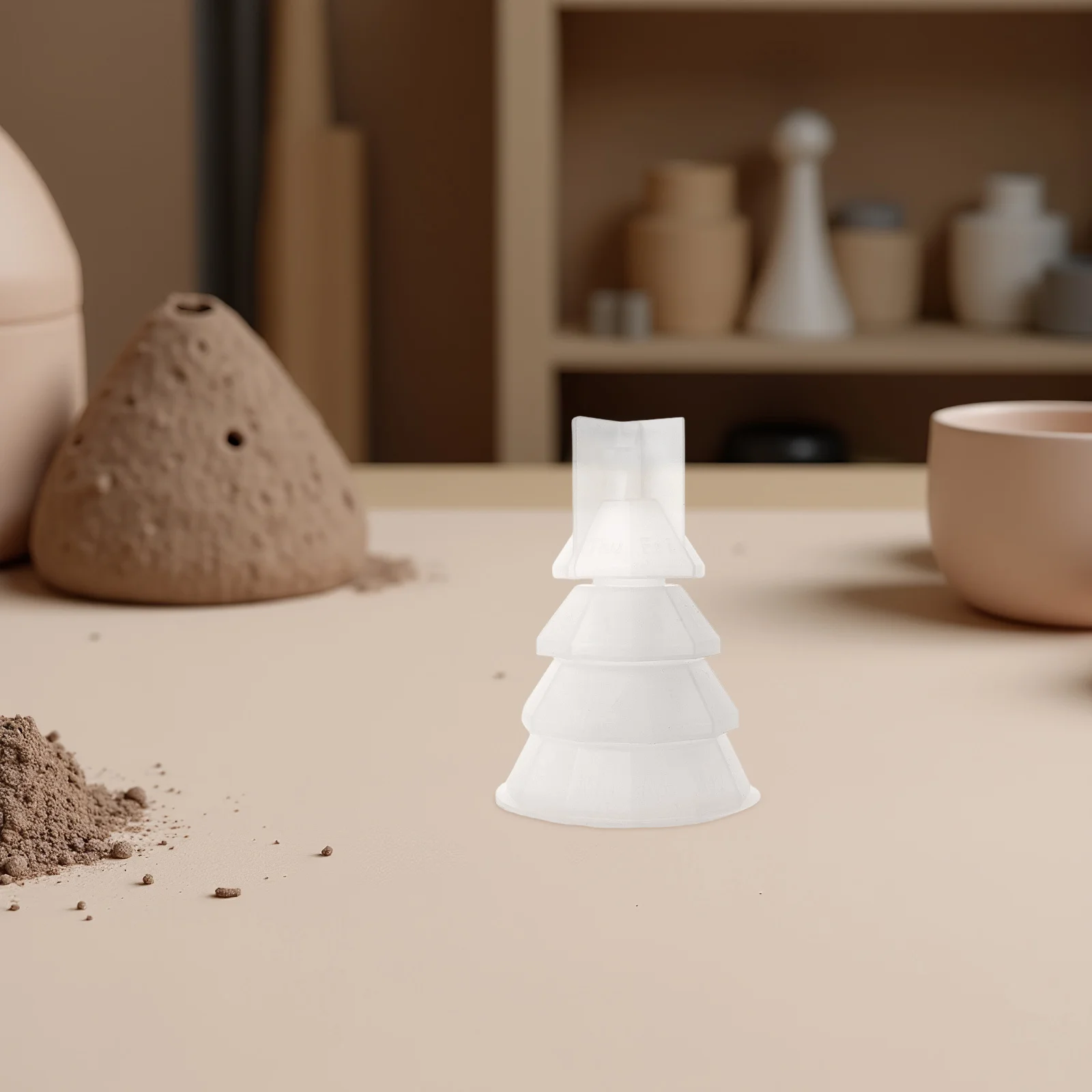 

1Set Storage Box Resin Mold Tiny Christmas Tree Silicone Jar Mold Stackable Epoxy Resin Box Moulds Lid DIY Jewelry Candy Holder